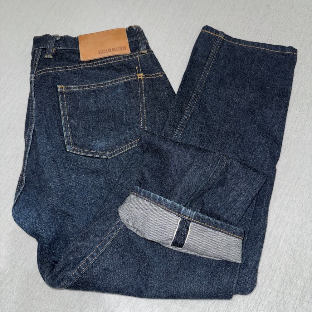 3sixteen x Blue Owl Gold Rush Mens Selvedge Jeans 31x27 Indigo Pre-owned USA EUC